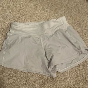 white lululemon speed ups size 2
